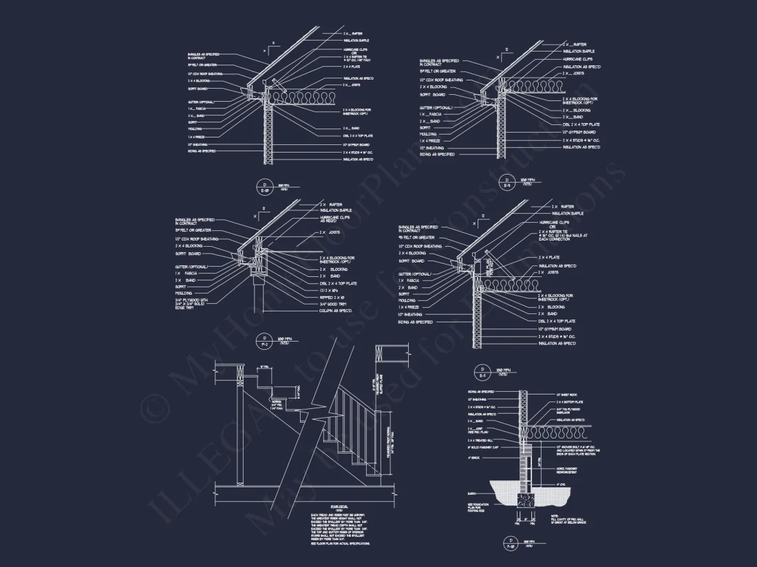 Modern Craftsman house Floor Plan with 2-Story Architecture Designs