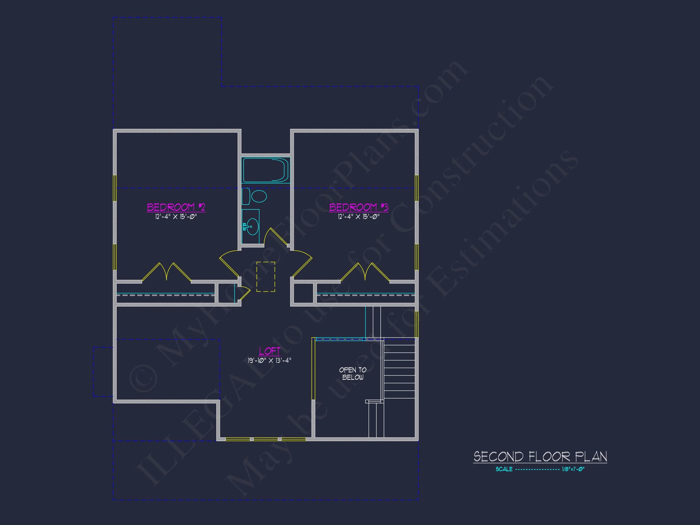 17-1040 HOUSE PLAN - Cape Cod House Plan - 3-Bed, 2-Bath, 1,450 SF 7 Modern Craftsman house Floor Plan with 2-Story Architecture Designs