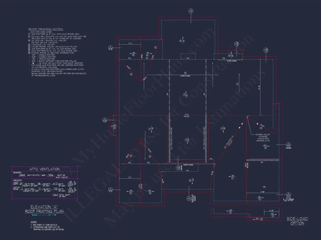 Craftsman house Plan with 2-Story Design and CAD Blueprint