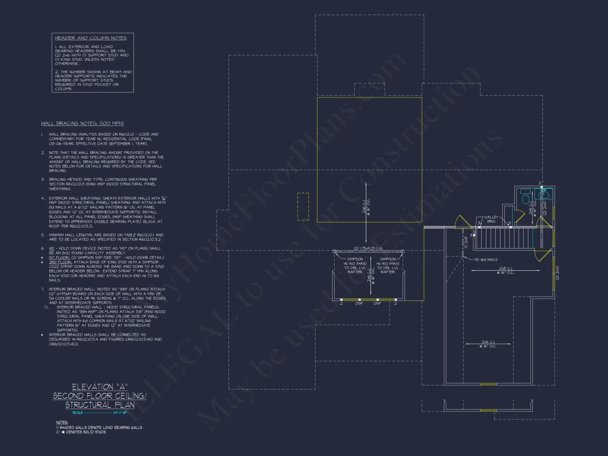 Craftsman house Plan with 2-Story Design and CAD Blueprint