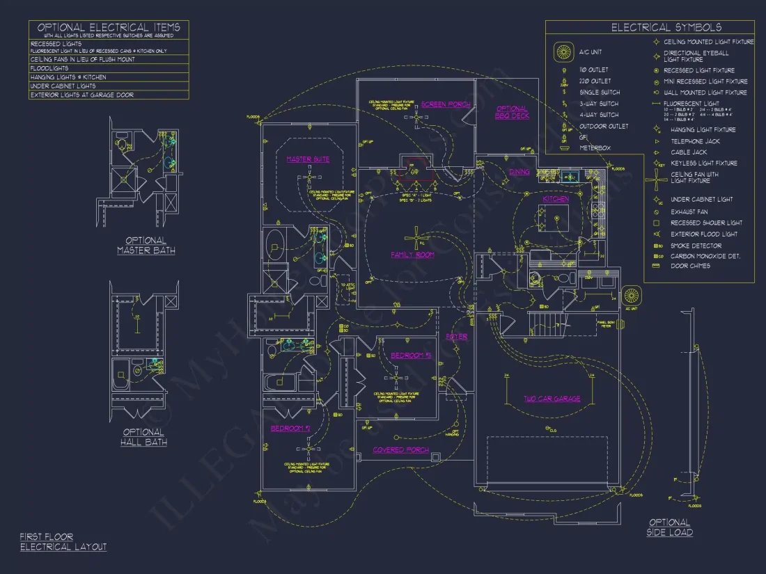 Craftsman house Plan with 2-Story Design and CAD Blueprint