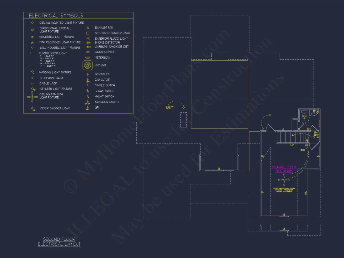 Craftsman house Plan with 2-Story Design and CAD Blueprint