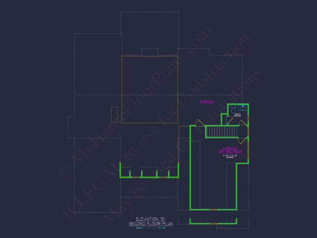 Craftsman house Plan with 2-Story Design and CAD Blueprint