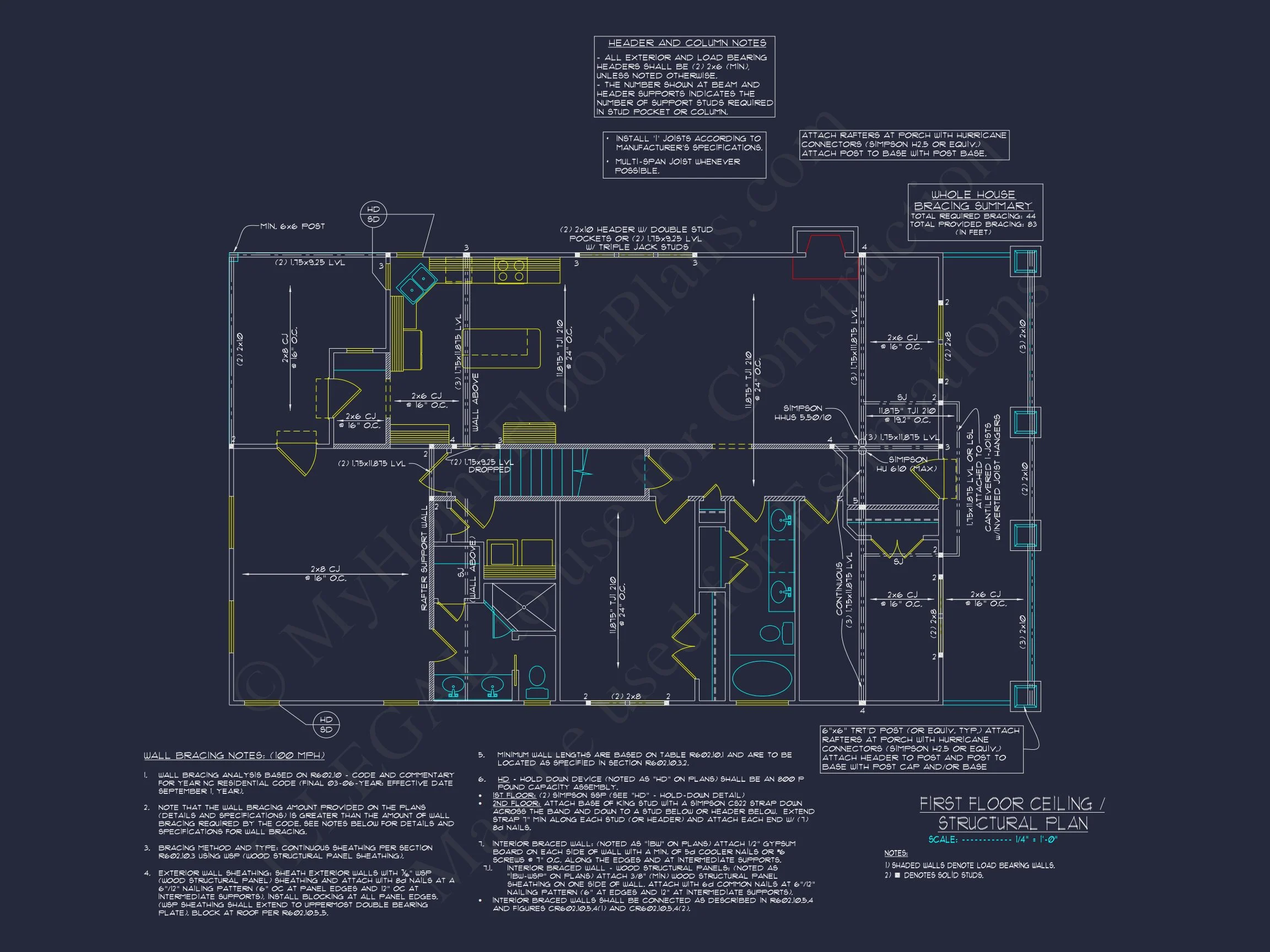 16-1692 HOUSE PLAN - Traditional Cottage Home Plan - 3-Bed, 2-Bath, 1,600 SF 8 Craftsman house Plan with Spacious Floor Layout and Detailed CAD Designs