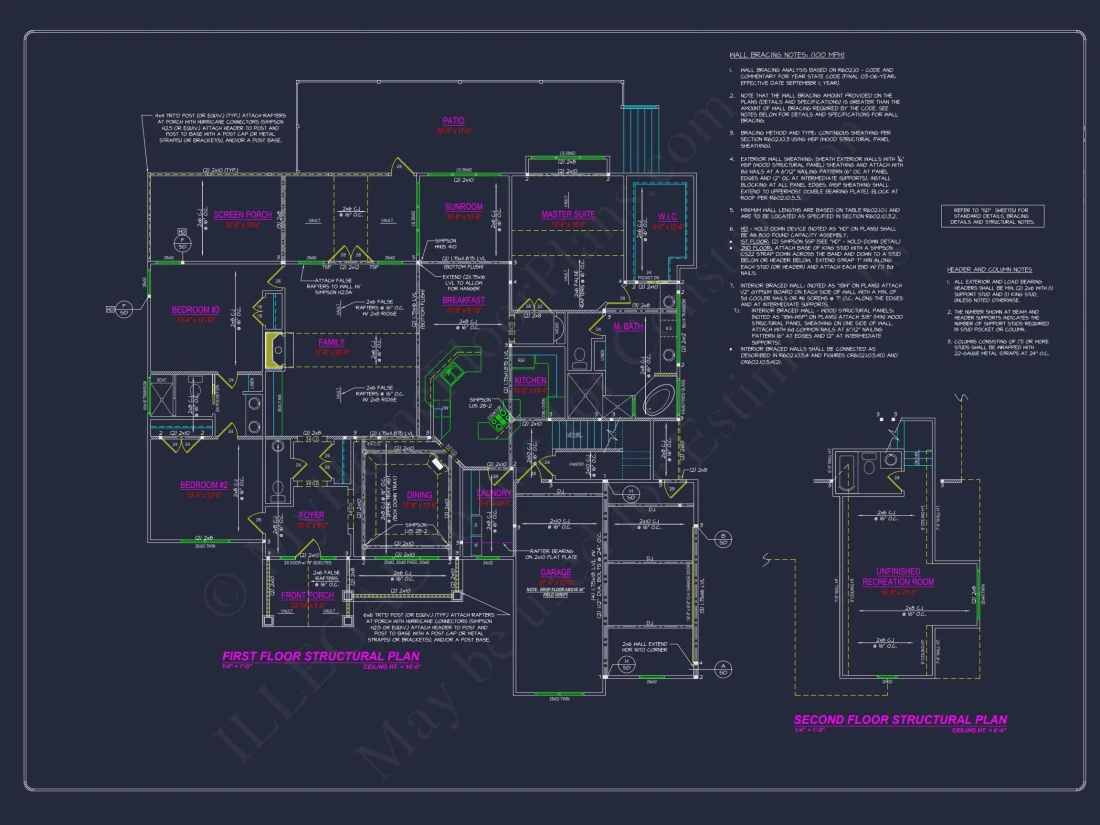 Custom house Plan with Open Floor Layout & 3 Bedrooms