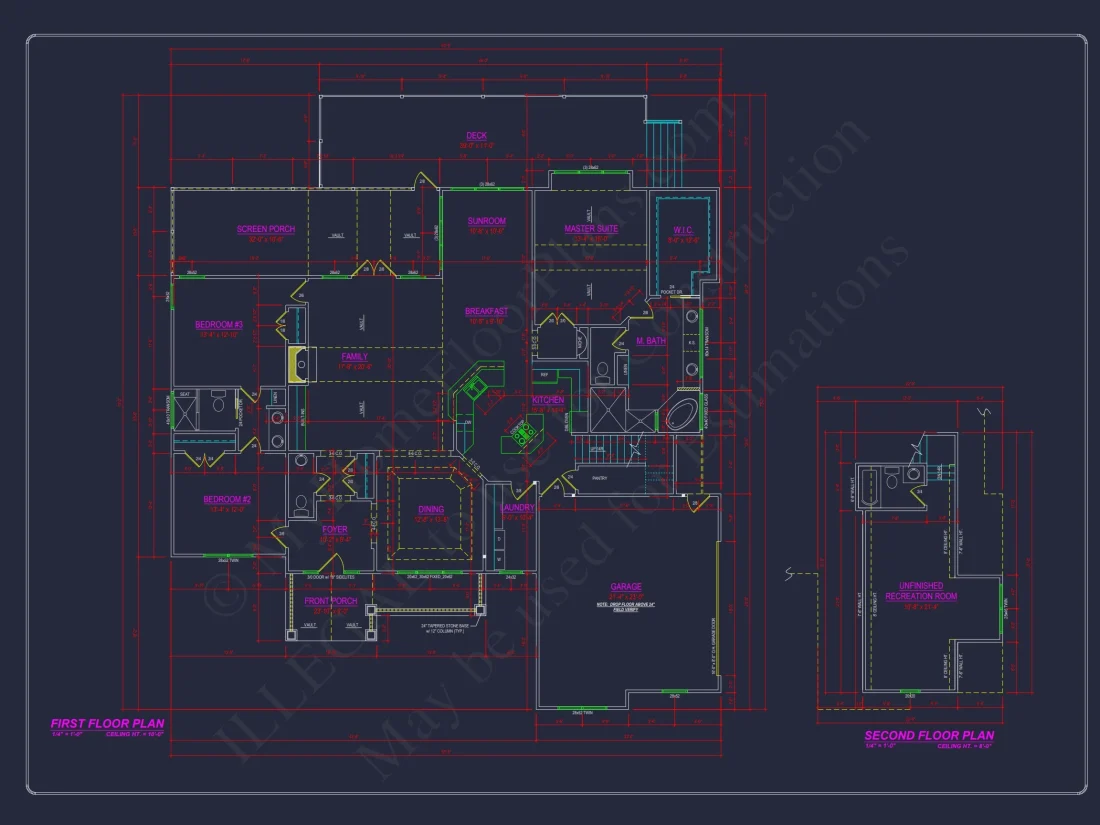 Custom house Plan with Open Floor Layout & 3 Bedrooms