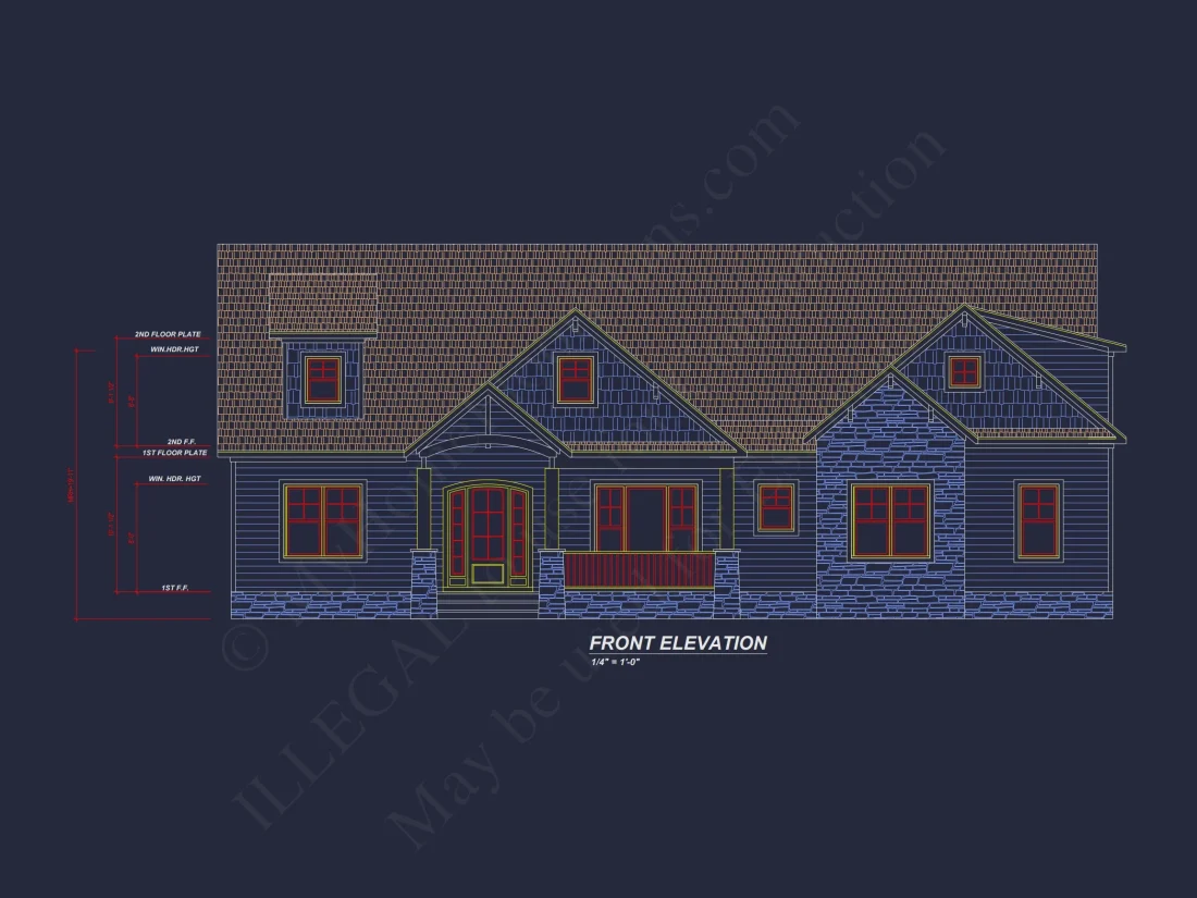 Custom house Plan with Open Floor Layout & 3 Bedrooms