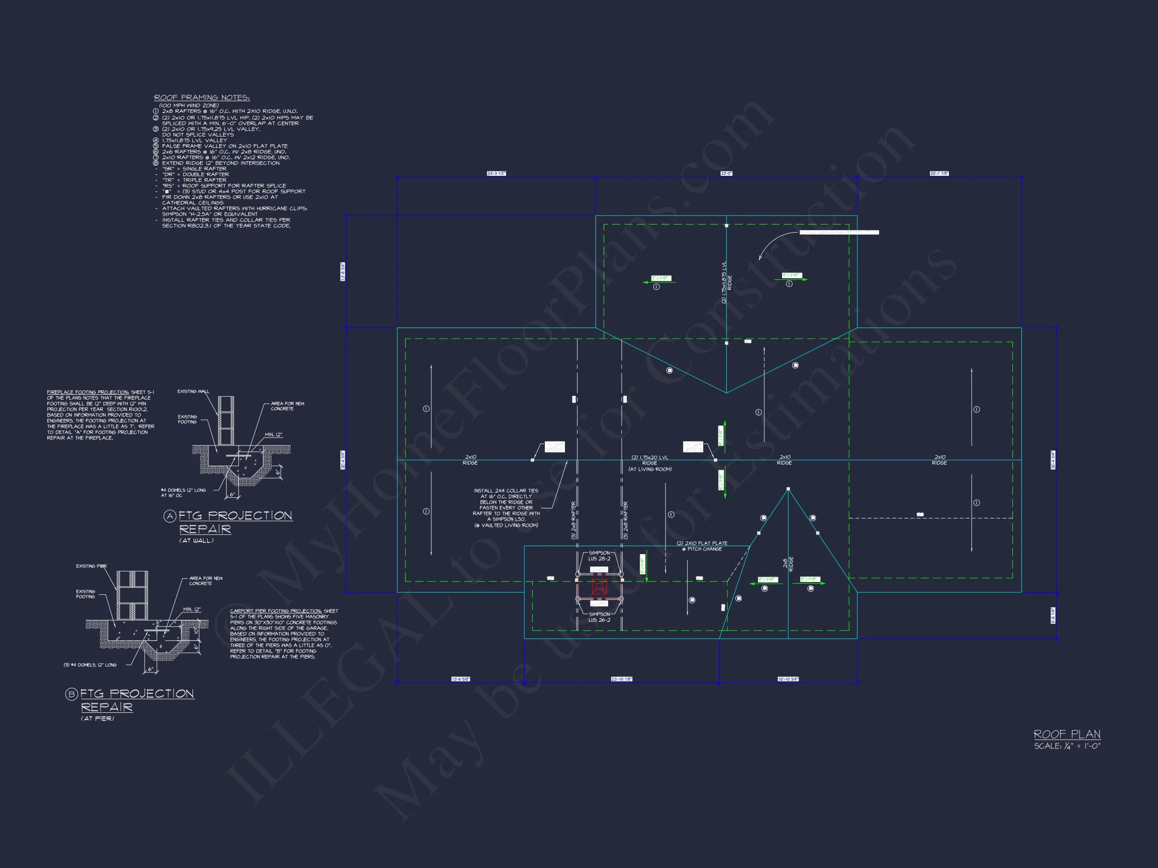 16-1512 HOUSE PLAN - Traditional Ranch Home Plan - 3-Bed, 2-Bath, 1,710 SF 12 Craftsman Ranch house Plan: 3-Bed, 2-Bath Floor Blueprint
