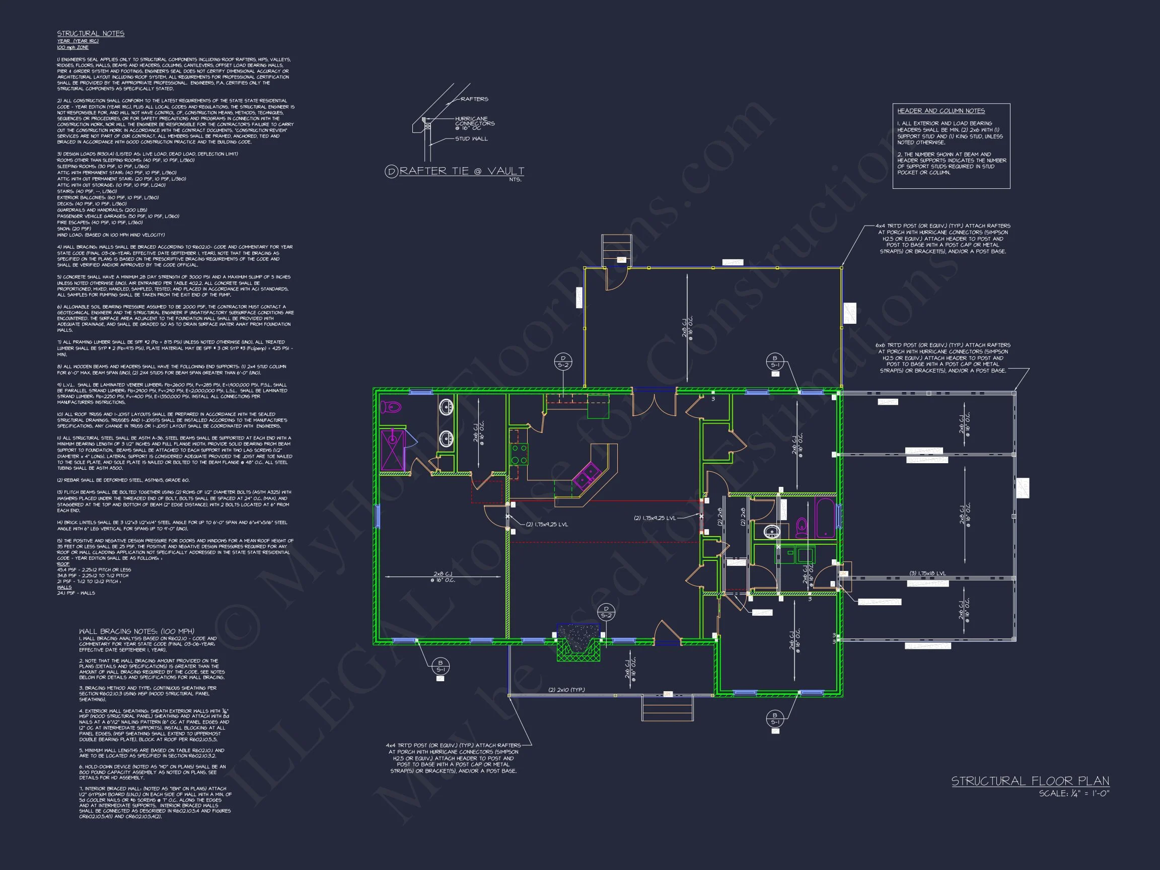 16-1512 HOUSE PLAN - Traditional Ranch Home Plan - 3-Bed, 2-Bath, 1,710 SF 11 Craftsman Ranch house Plan: 3-Bed, 2-Bath Floor Blueprint