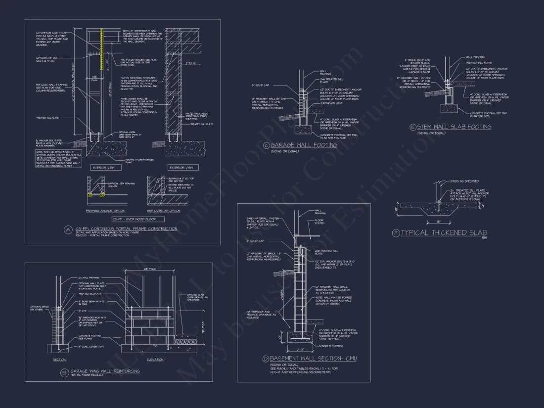 Efficient house Plan: Detailed Floor Plan with CAD Designs
