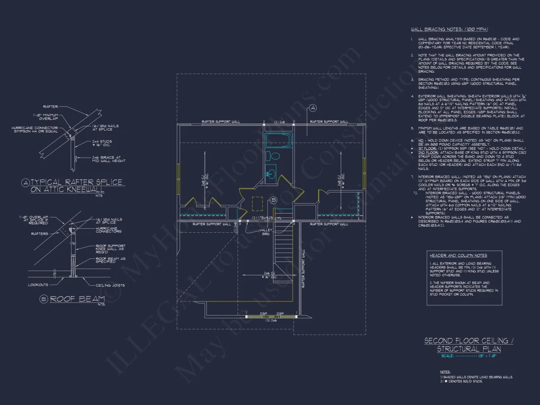 Craftsman house Plan with 1.5 Floors, Open Floor Layout