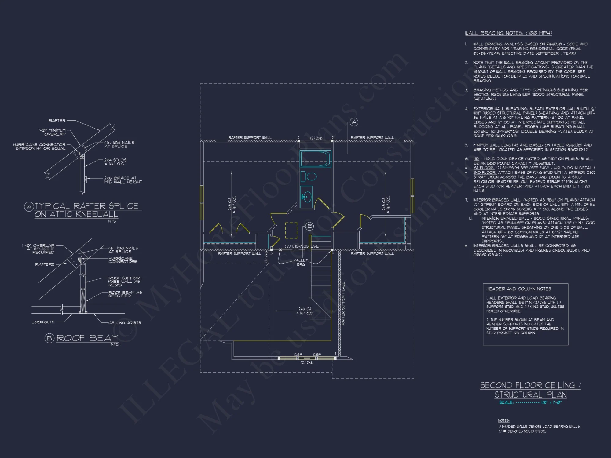 Craftsman house Plan with 1.5 Floors, Open Floor Layout