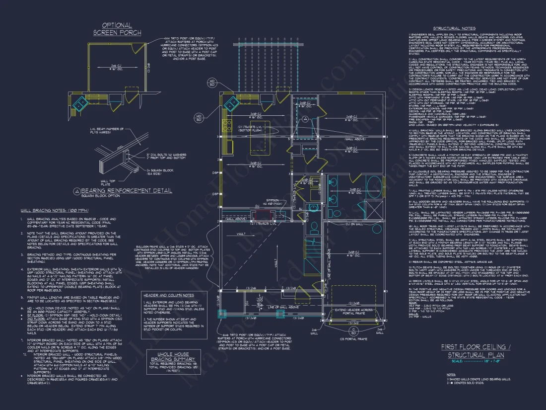 Craftsman house Plan with 1.5 Floors, Open Floor Layout