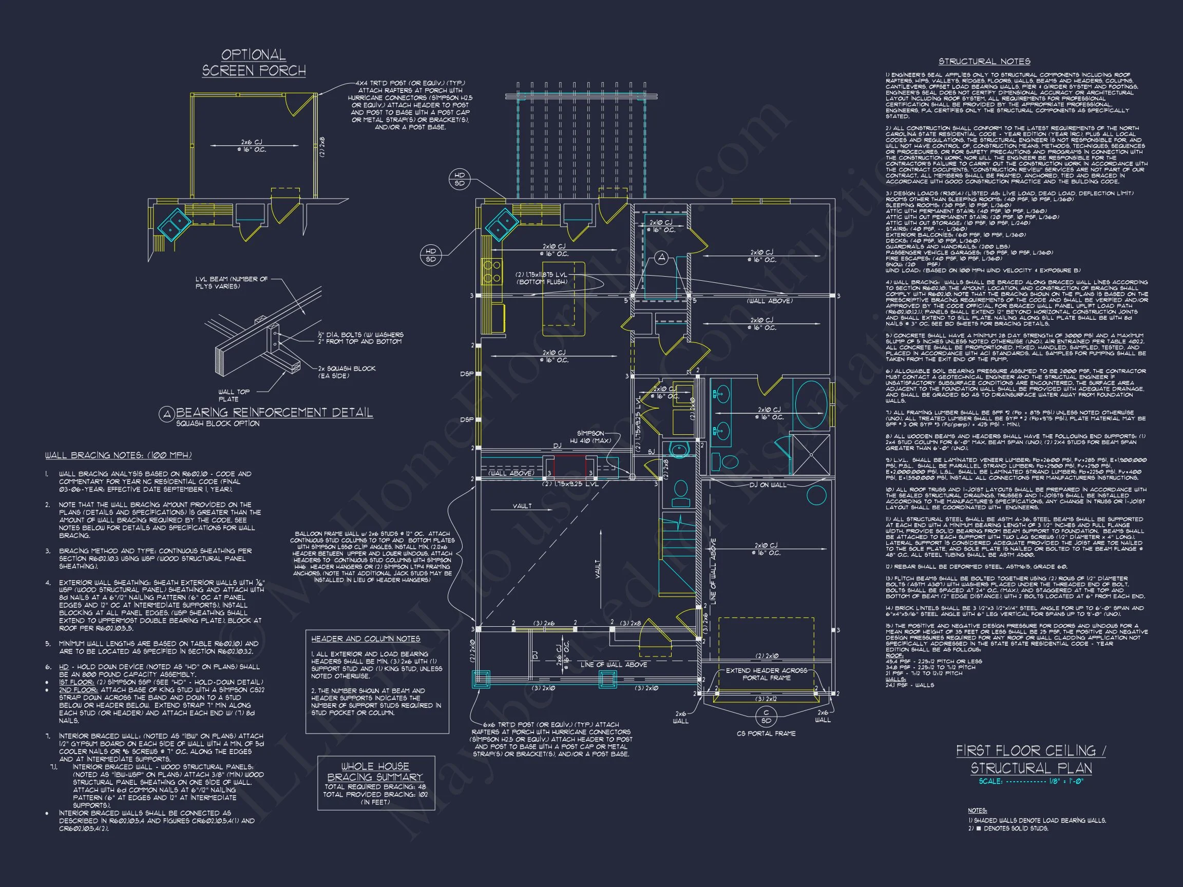 Craftsman house Plan with 1.5 Floors, Open Floor Layout