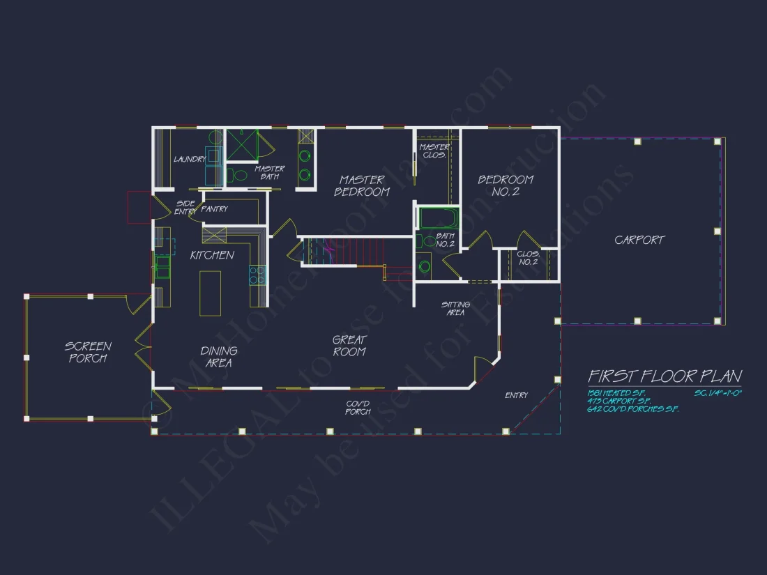 Craftsman house Plan with 2 Story Floor Plan & CAD Designs