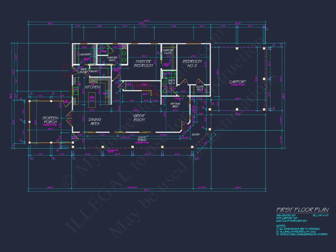 Craftsman house Plan with 2 Story Floor Plan & CAD Designs