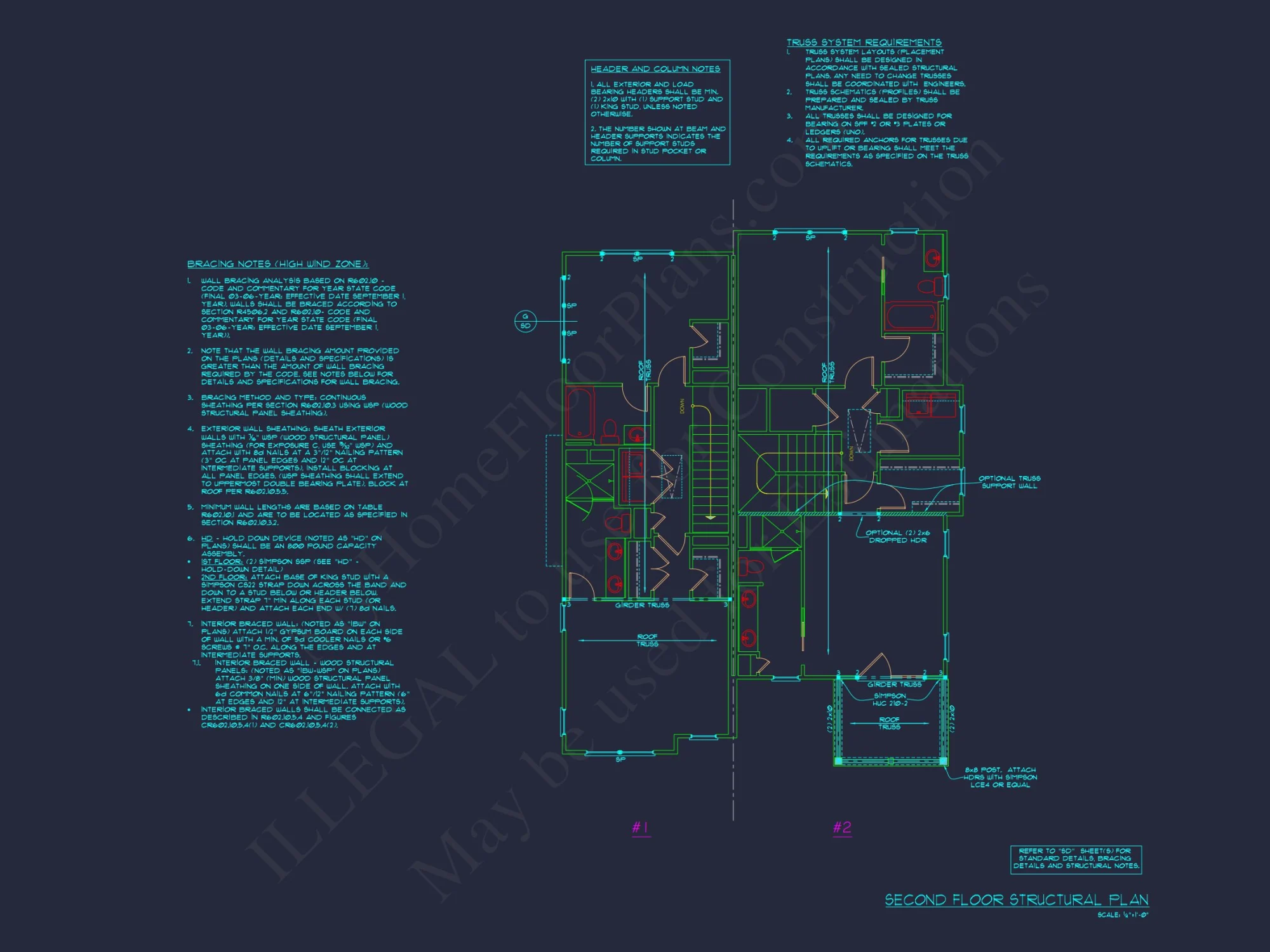Spacious Duplex house Plans with Architectural Designs Blueprint
