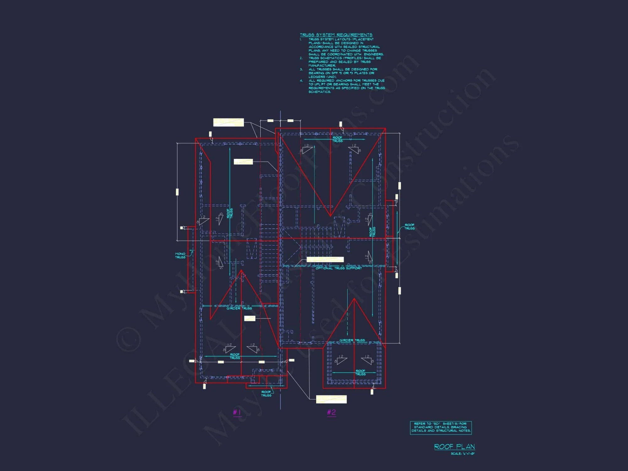 Spacious Duplex house Plans with Architectural Designs Blueprint