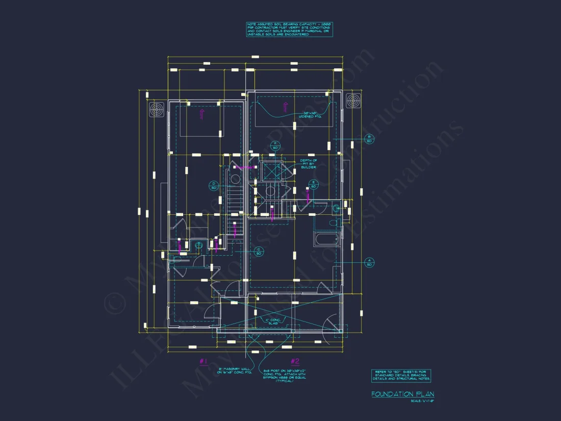Spacious Duplex house Plans with Architectural Designs Blueprint