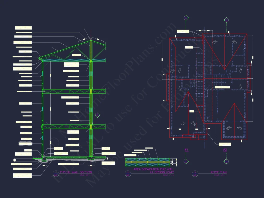 Spacious Duplex house Plans with Architectural Designs Blueprint