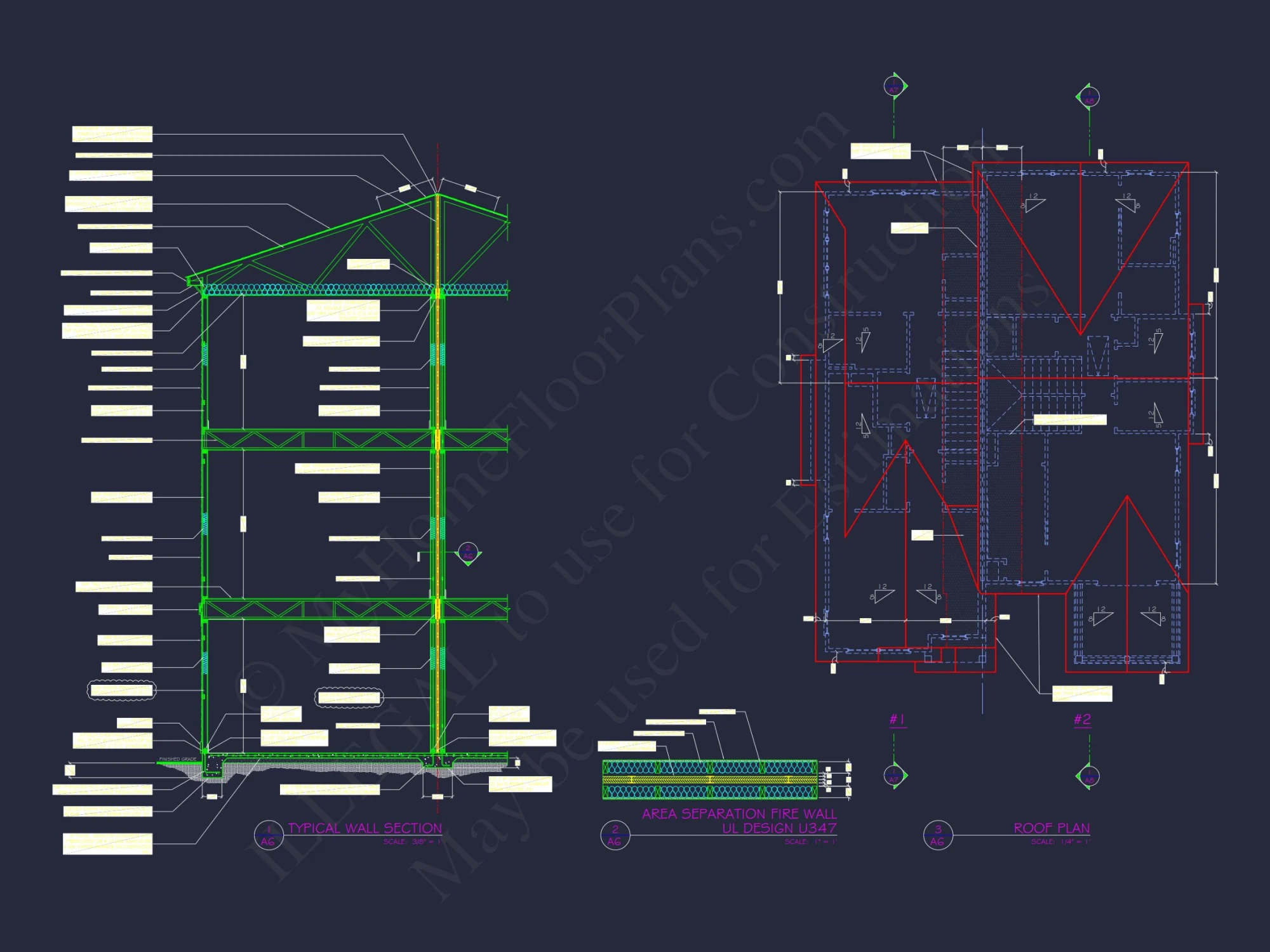 Spacious Duplex house Plans with Architectural Designs Blueprint