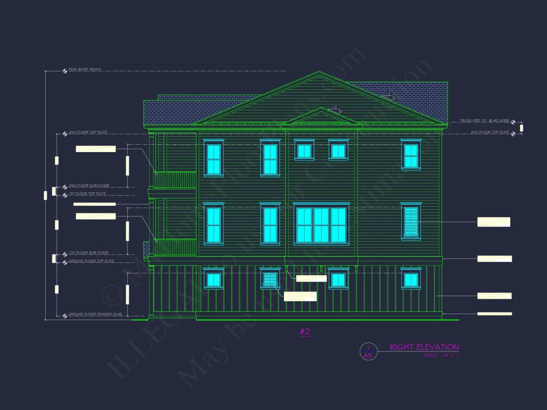 Spacious Duplex house Plans with Architectural Designs Blueprint