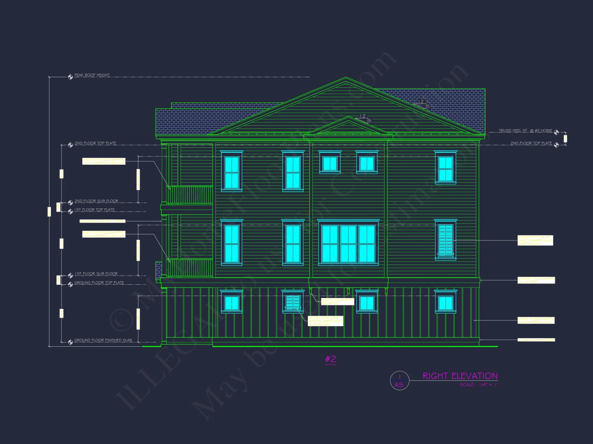 Spacious Duplex house Plans with Architectural Designs Blueprint