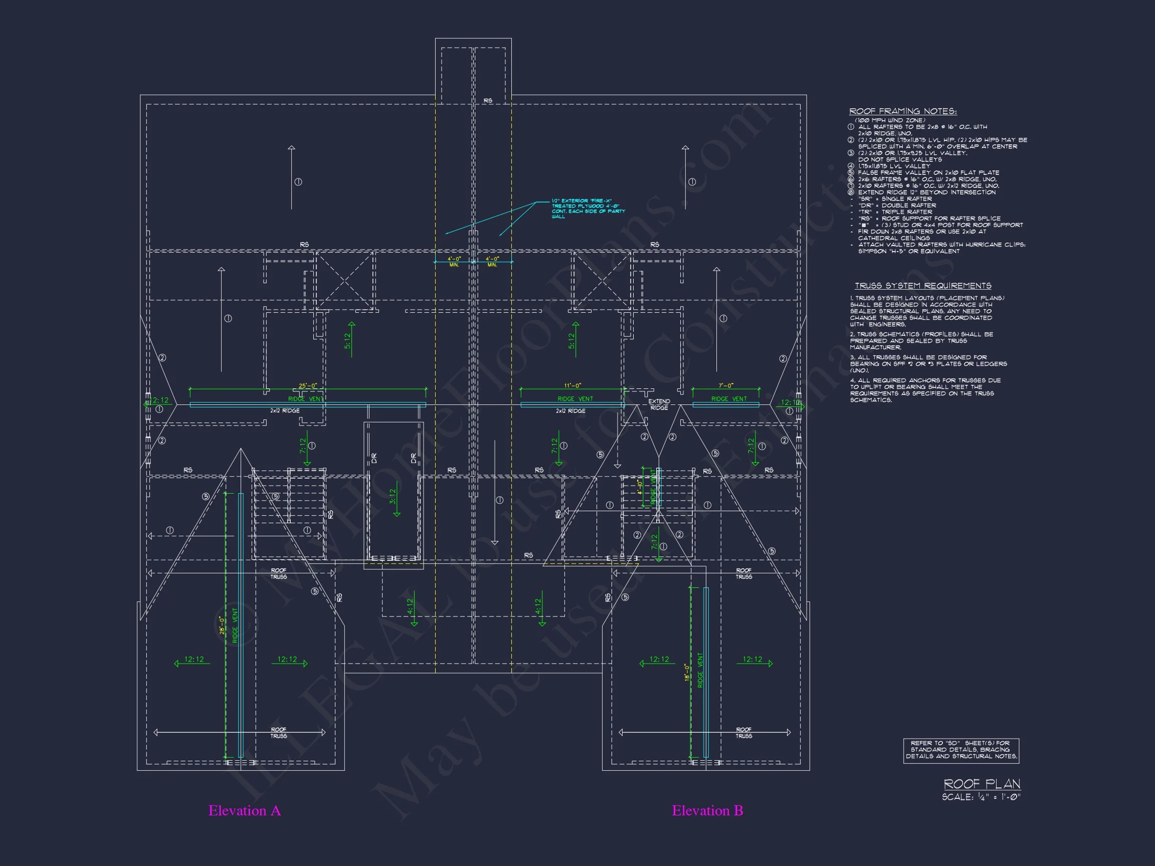16-1064 HOUSE PLAN - Traditional Ranch House Plan - 3-Bed, 2-Bath, 2,600 SF 13 Stunning Duplex house Plan with CAD Designs and Blueprints