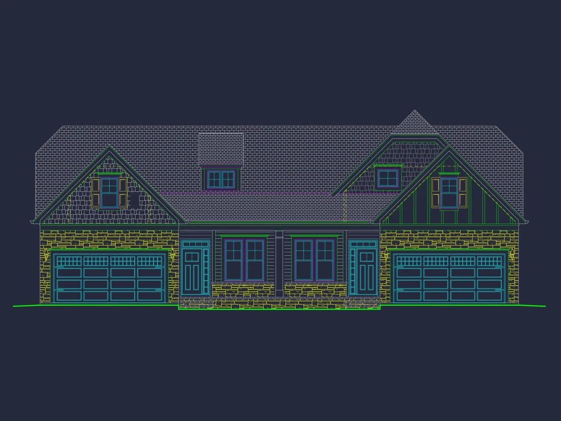 Stunning Duplex house Plan with CAD Designs and Blueprints