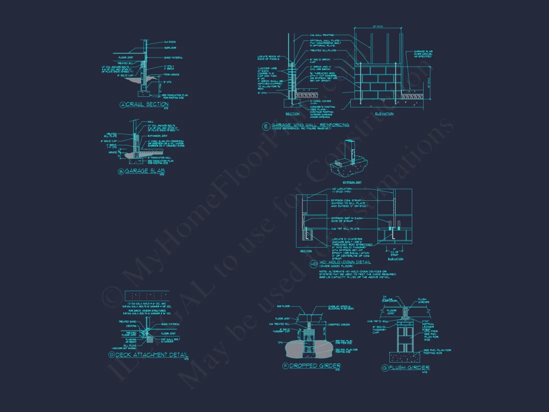 Craftsman Ranch house Plan with Detailed Floor Plan and CAD Designs