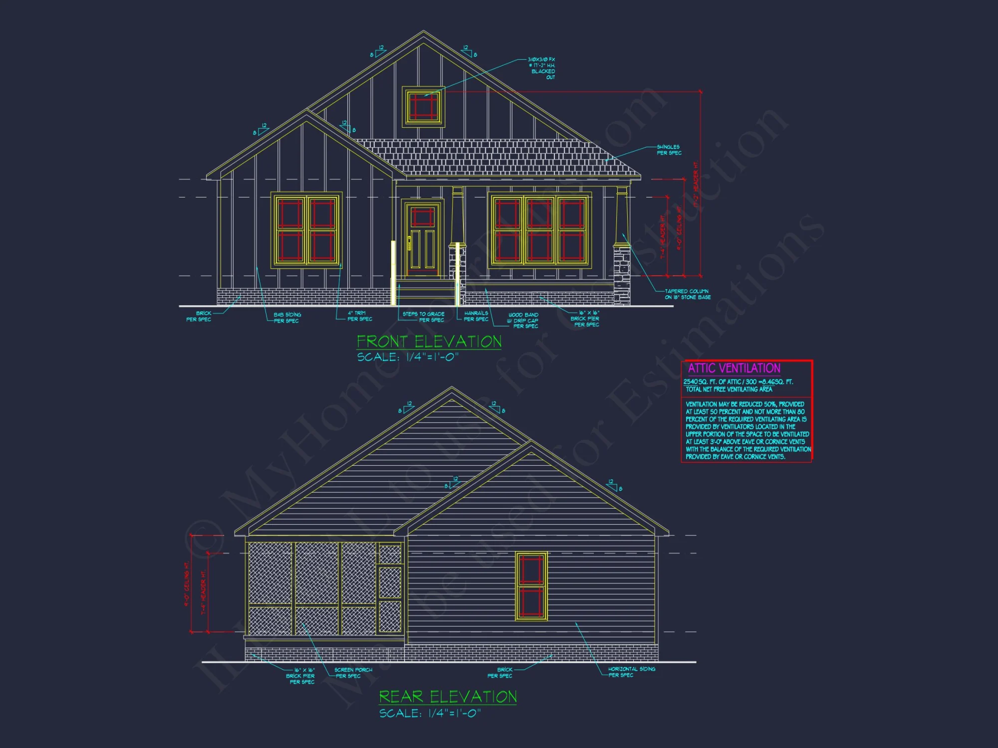 Craftsman Ranch house Plan with Detailed Floor Plan and CAD Designs