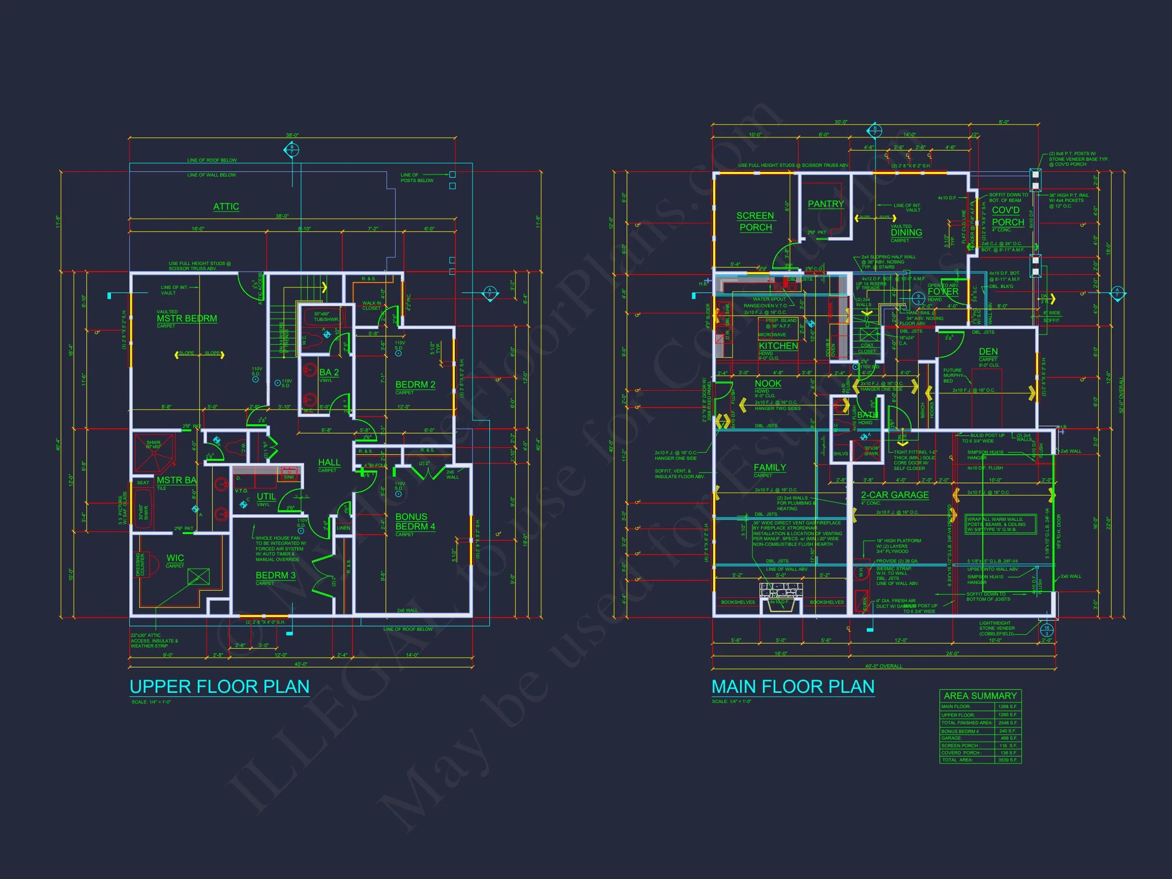 15-2068 HOUSE PLAN - Craftsman House Plan with 4 Bedrooms and Vaulted Designs 6 Craftsman house Plan with 4 Bedrooms and Vaulted Designs