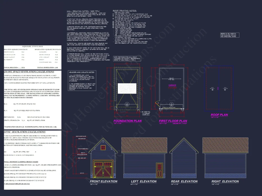 Spacious 3-Bedroom house Plan with Blueprint and CAD Designs