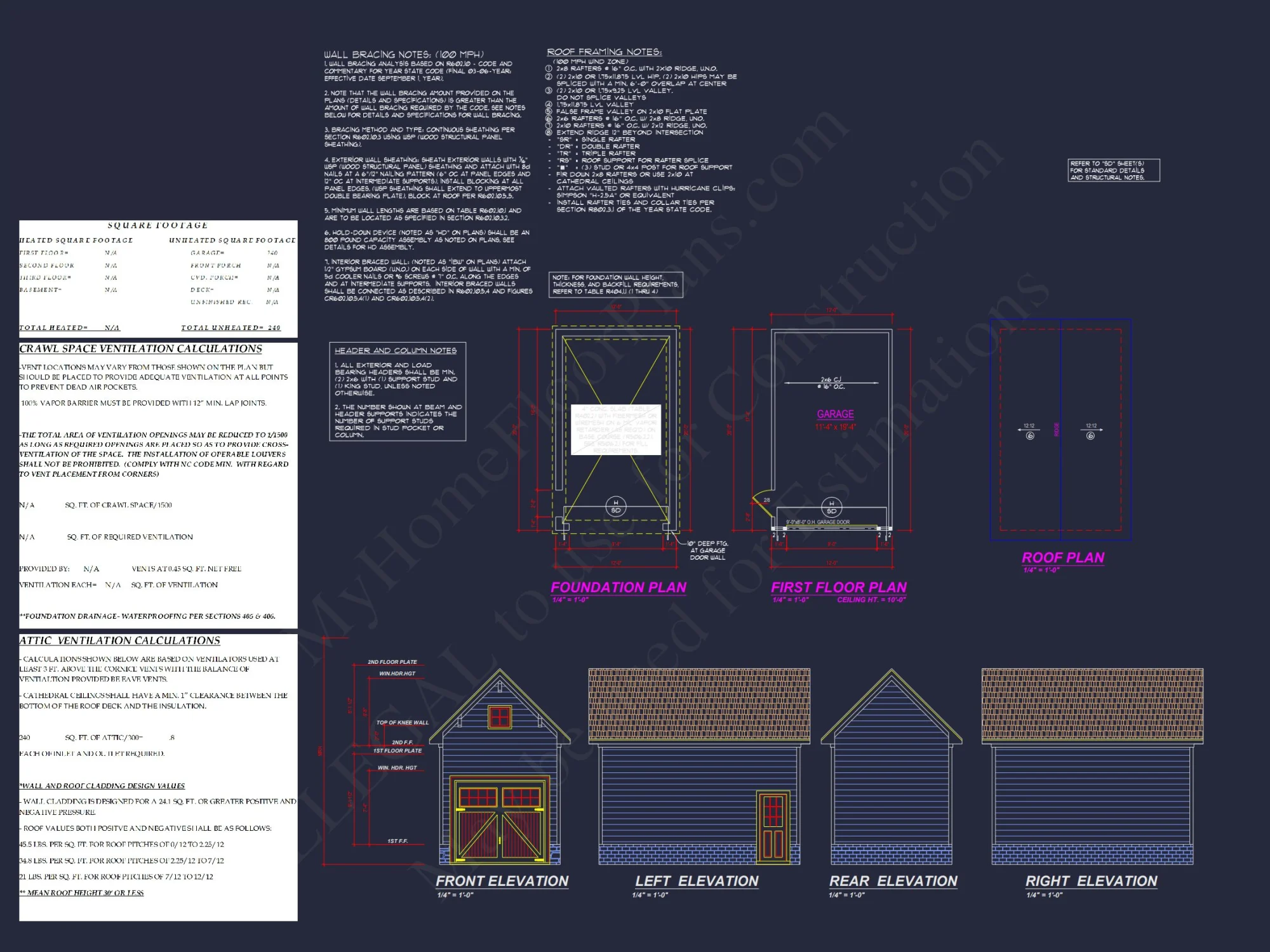 Spacious 3-Bedroom house Plan with Blueprint and CAD Designs