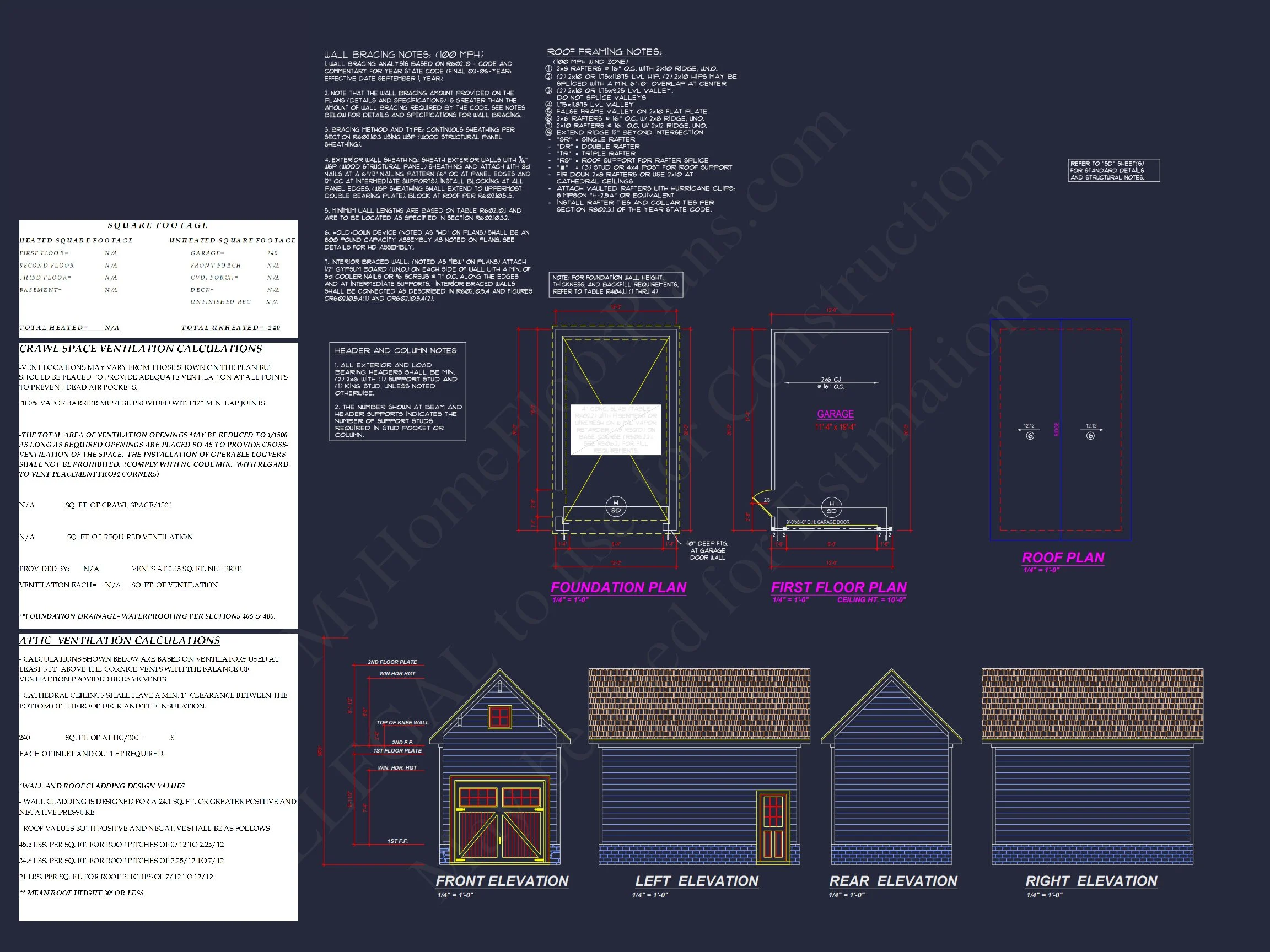 Spacious 3-Bedroom house Plan with Blueprint and CAD Designs