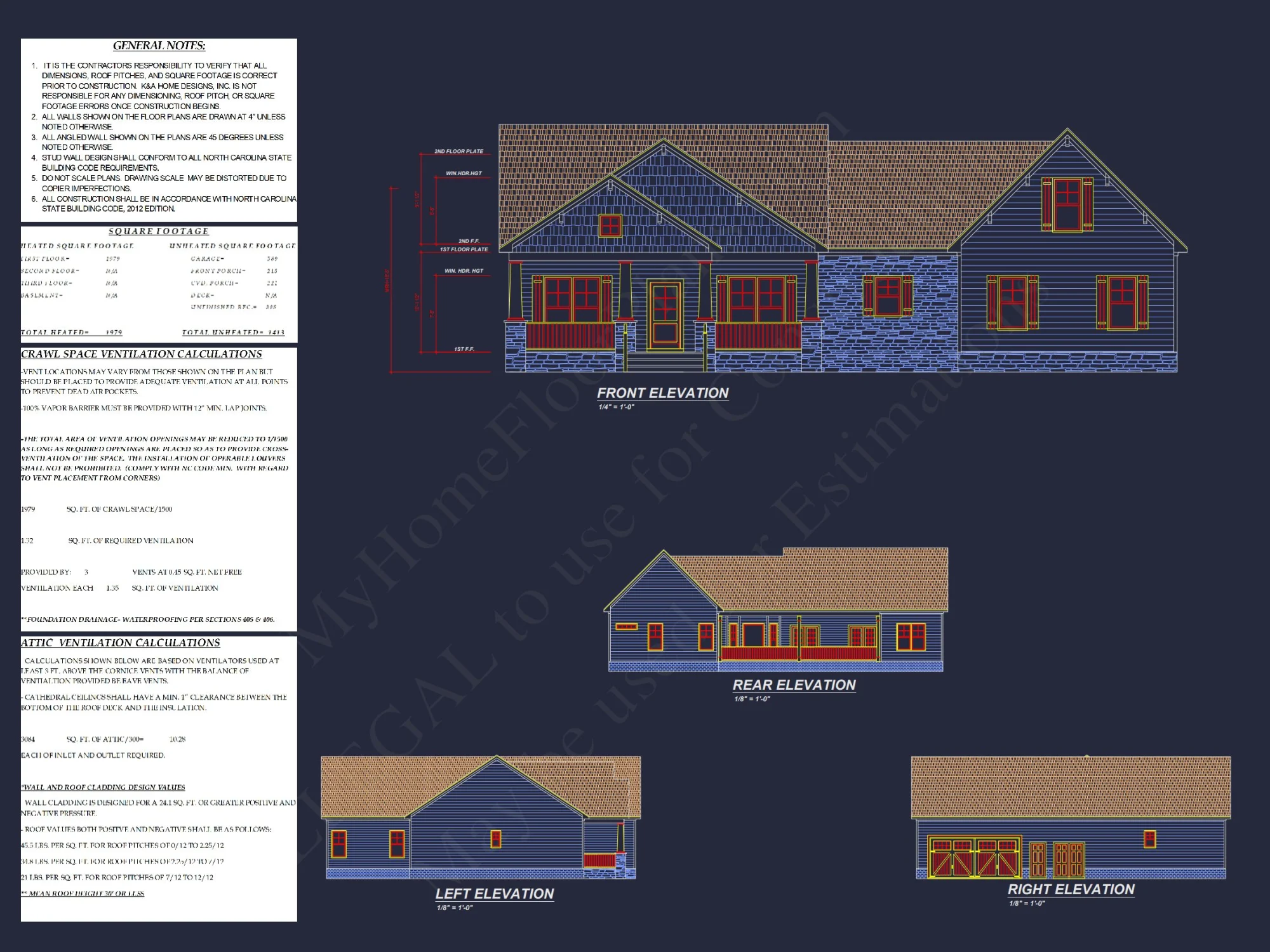 Spacious 3-Bedroom house Plan with Blueprint and CAD Designs