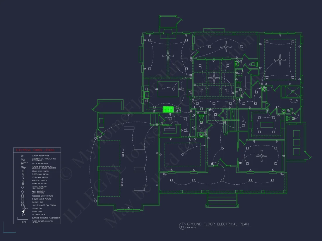 Luxury 4-Bed house Plan with Spacious Layouts and CAD Designs