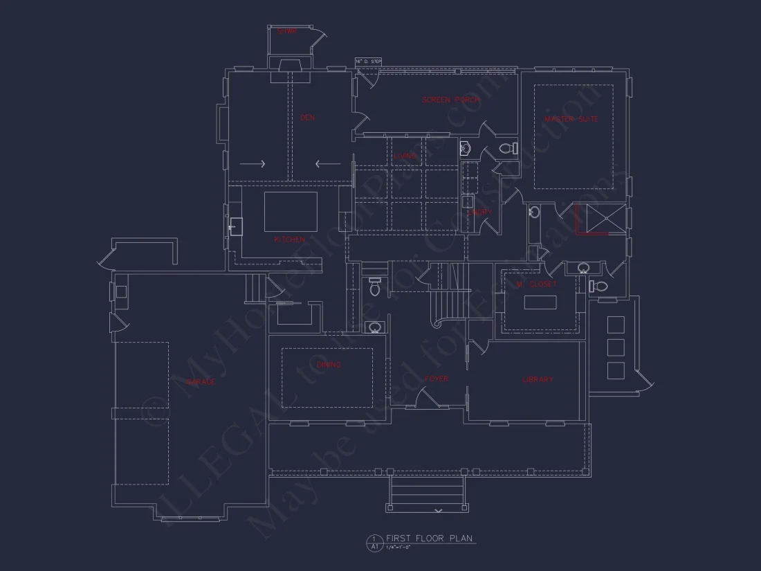 Luxury 4-Bed house Plan with Spacious Layouts and CAD Designs