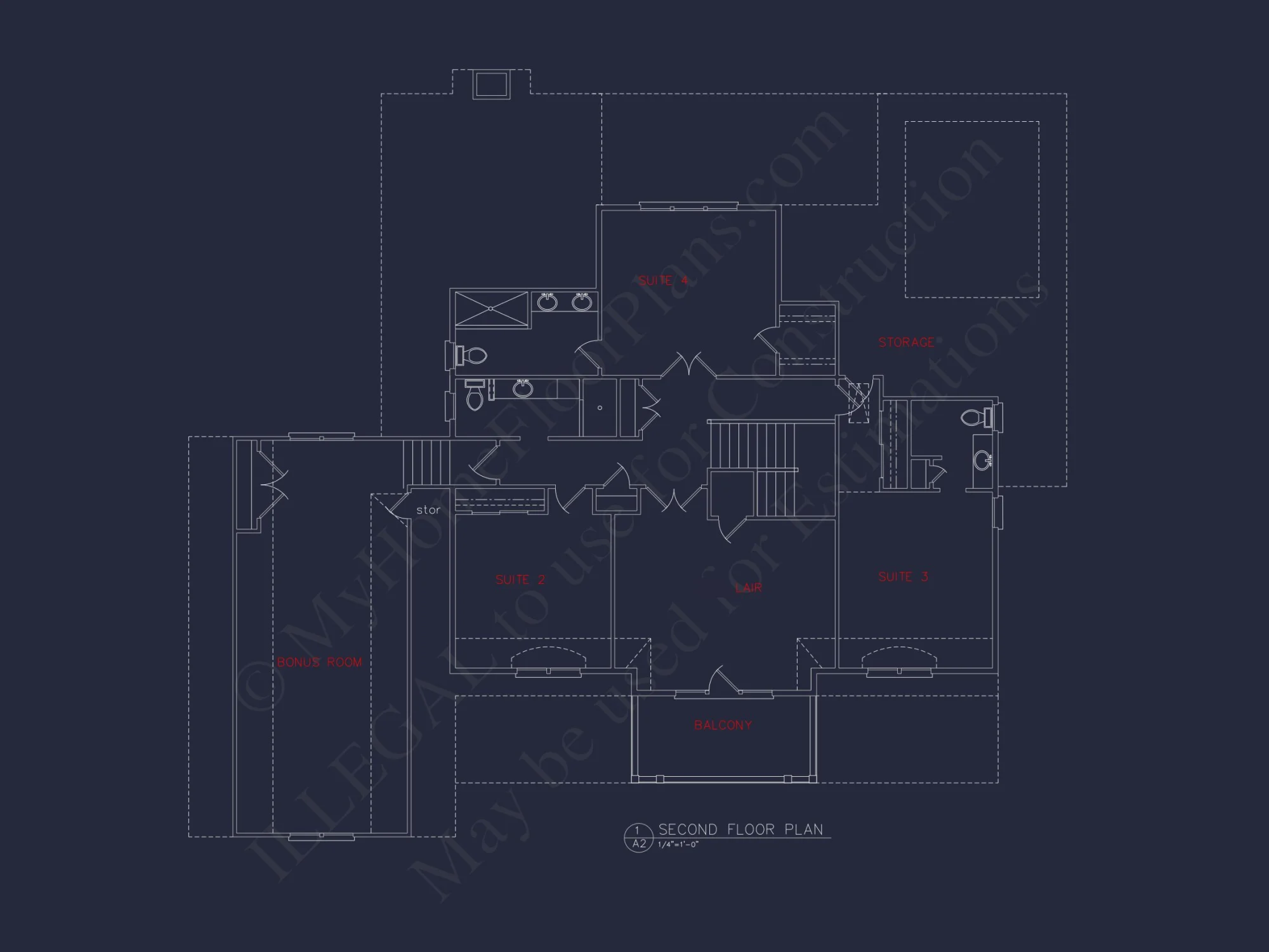 Luxury 4-Bed house Plan with Spacious Layouts and CAD Designs