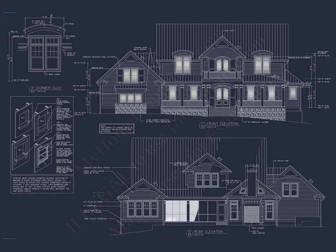 Luxury 4-Bed house Plan with Spacious Layouts and CAD Designs