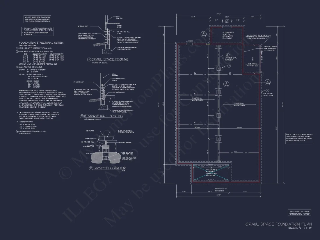 Modern 4-Bedroom house Floor Plan with CAD Designs & Blueprint