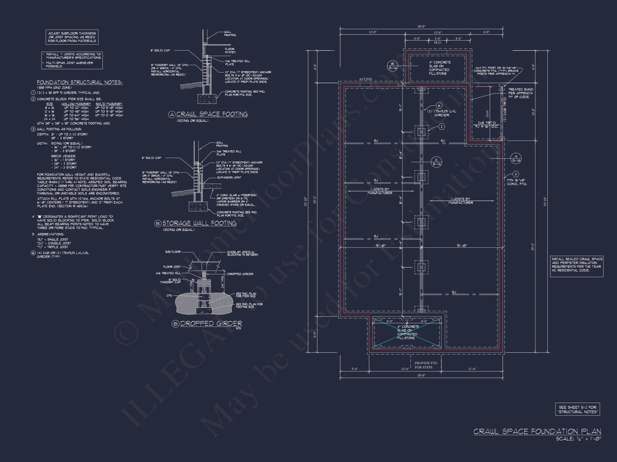 Modern 4-Bedroom house Floor Plan with CAD Designs & Blueprint