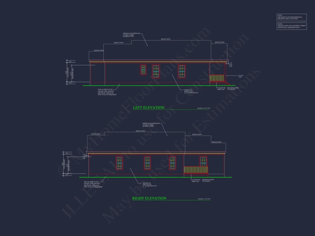 Modern 4-Bedroom house Floor Plan with CAD Designs & Blueprint