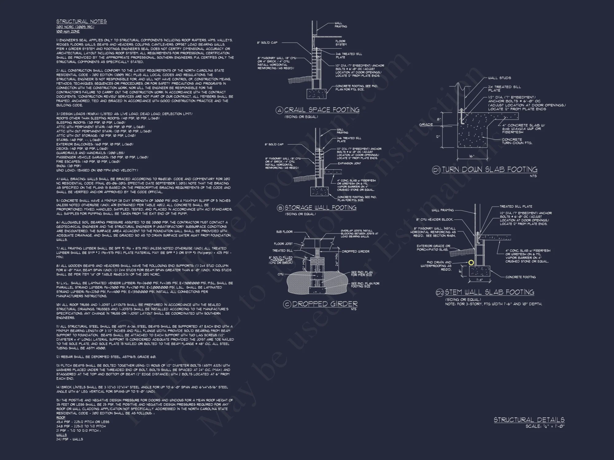 Affordable Ranch house Floor Plan with 6 Bedrooms and CAD Designs
