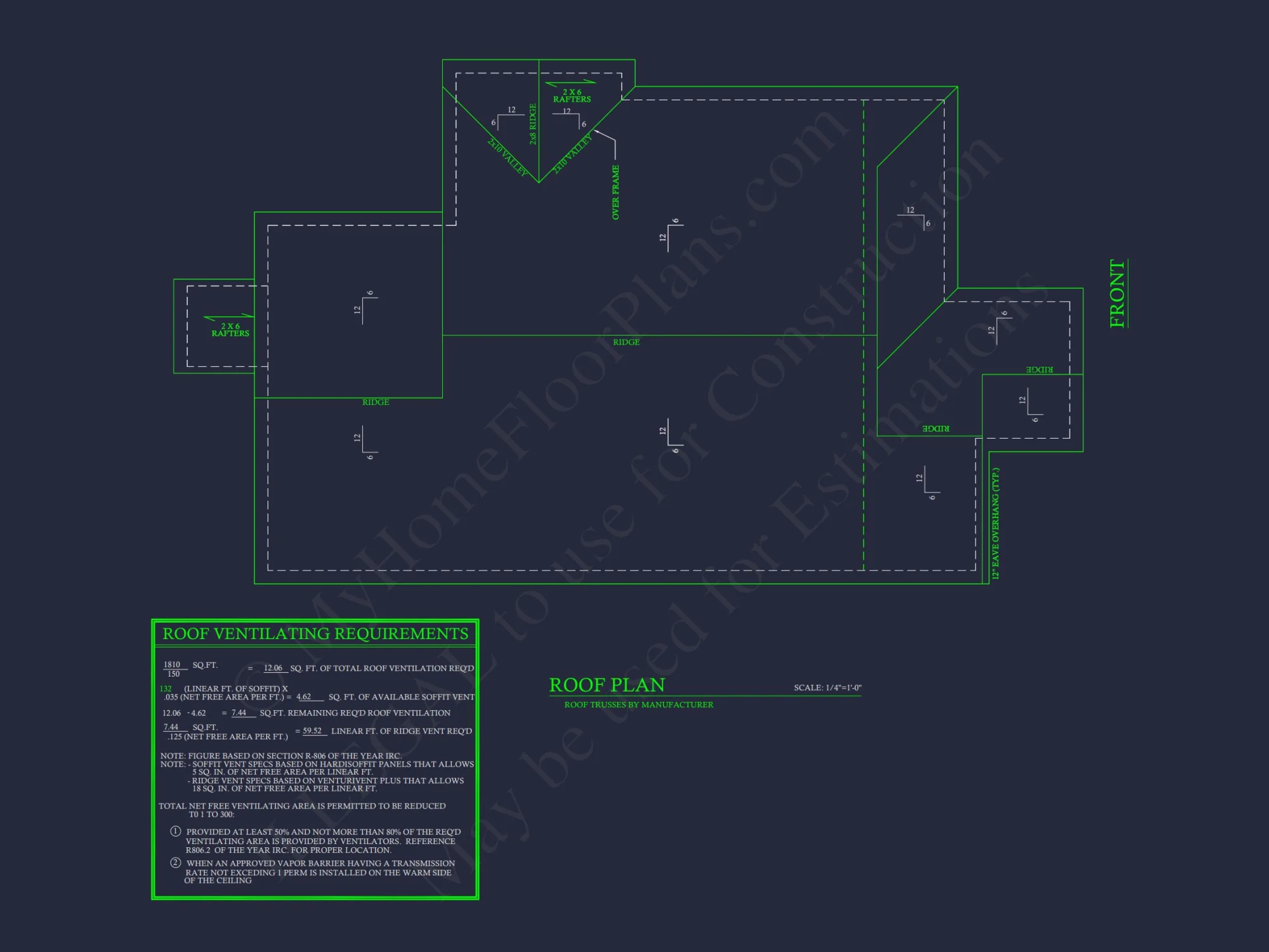Affordable Ranch house Floor Plan with 6 Bedrooms and CAD Designs