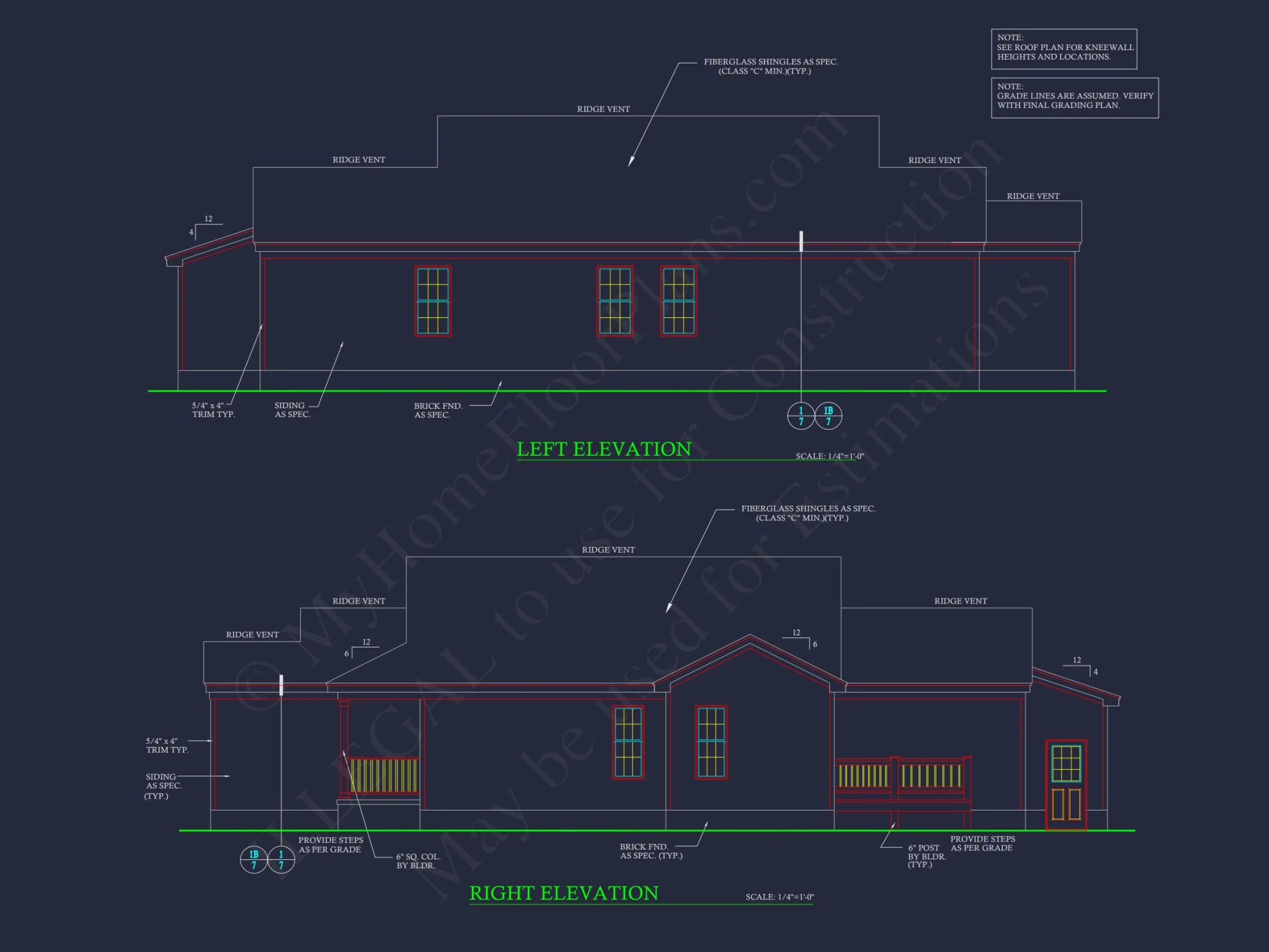Affordable Ranch house Floor Plan with 6 Bedrooms and CAD Designs