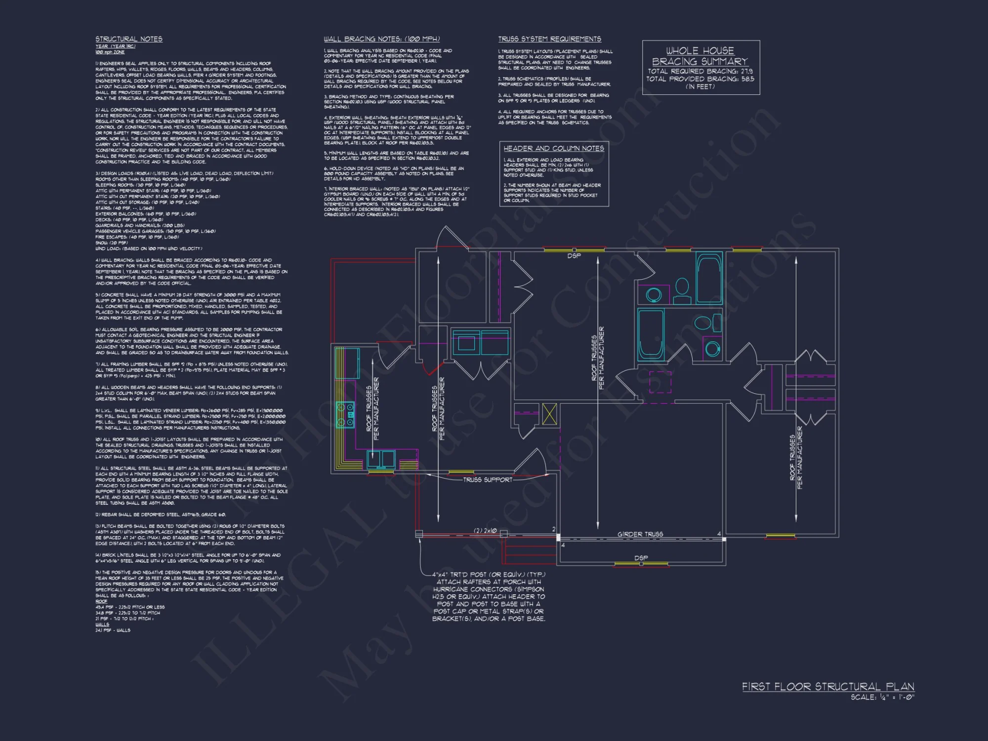 Small Ranch house Plan with Open Floor Blueprint & CAD Designs