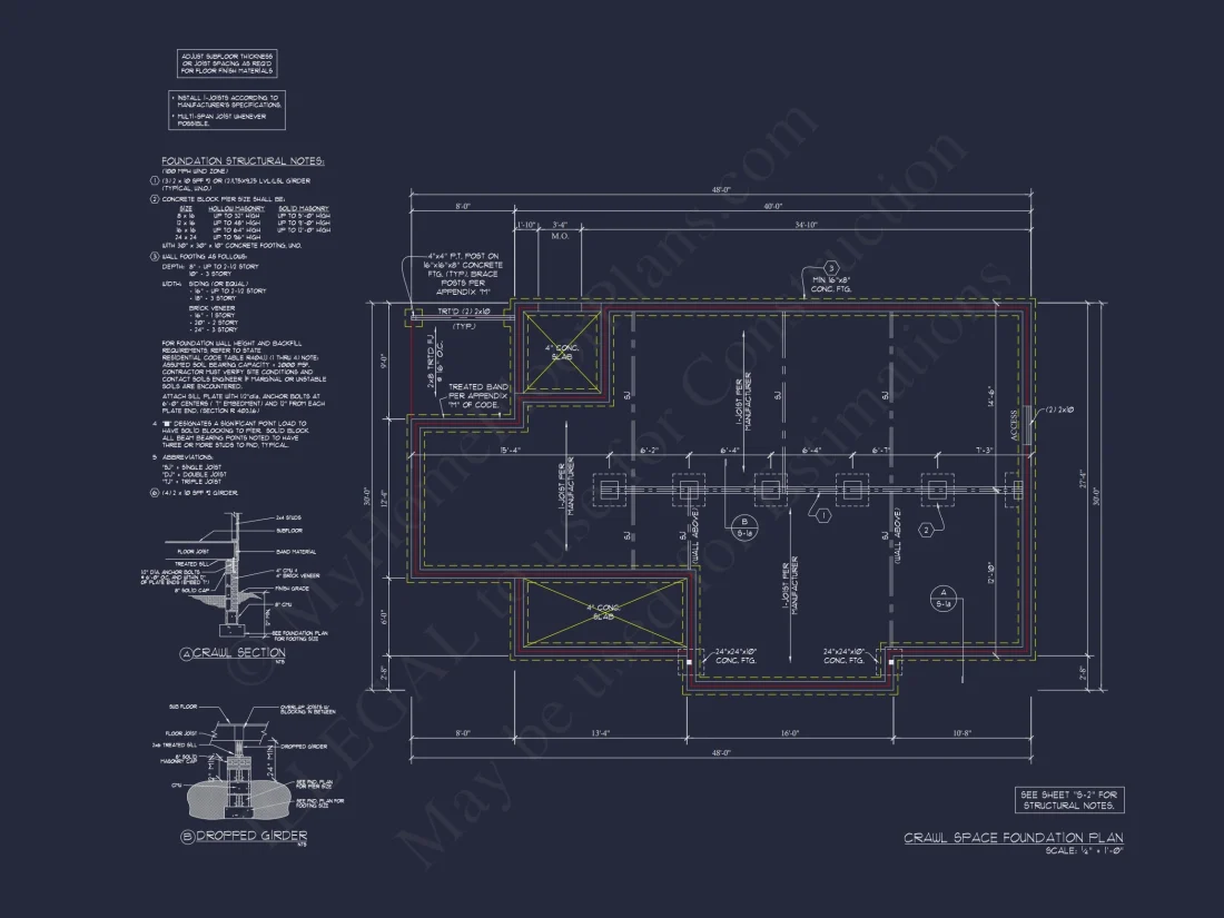 Small Ranch house Plan with Open Floor Blueprint & CAD Designs