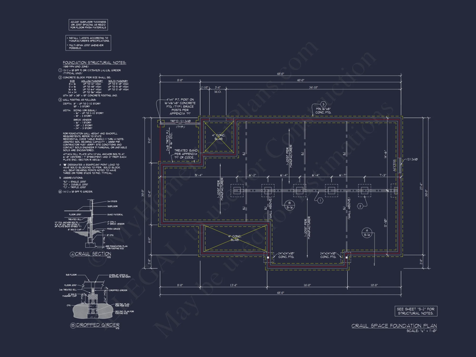 Small Ranch house Plan with Open Floor Blueprint & CAD Designs