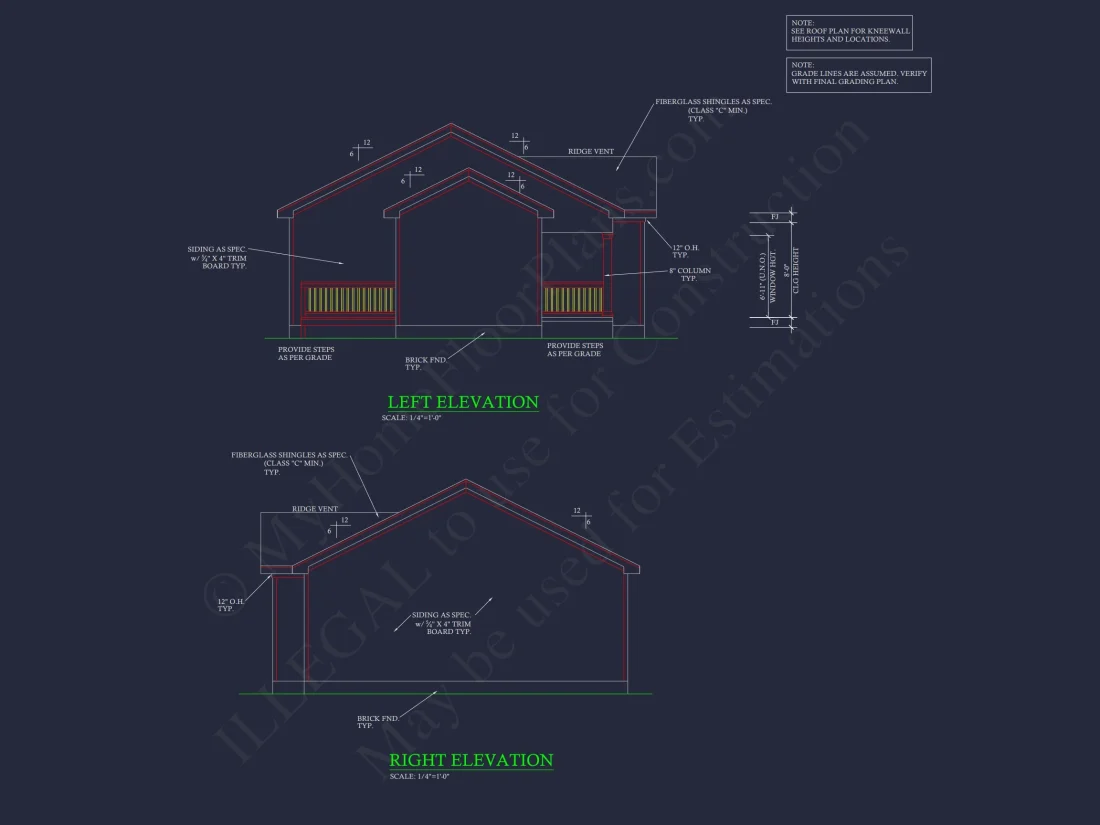 Small Ranch house Plan with Open Floor Blueprint & CAD Designs
